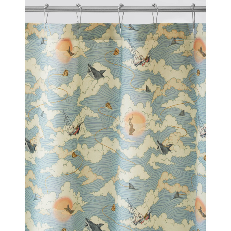 Amity Sunset Shower Curtain, Sky