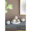 Ensemble de 6 décorations de boules marbrées D4x4, brun
