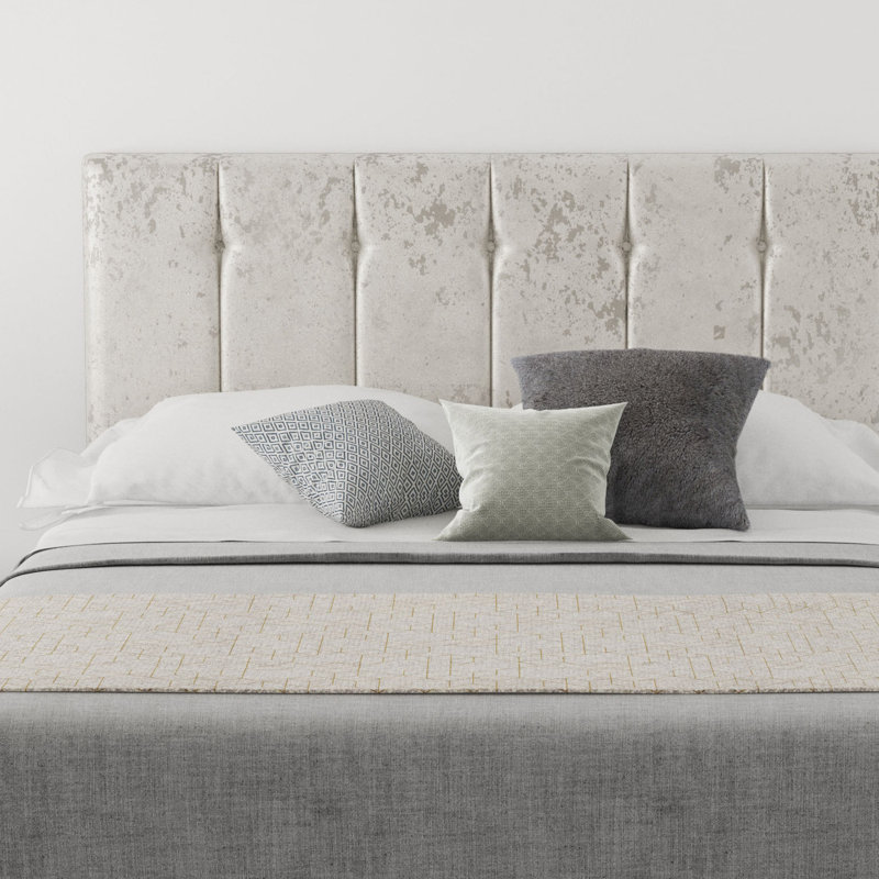 Wendover Upholstered Headboard, Double (4'6), Velvet Pearl