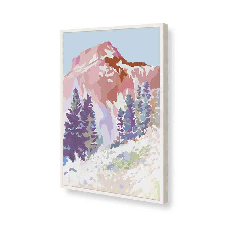 «Alpine Lite II» par Garima Dhawan, reproduction d'art, H 16 po x l 12 po, Blanc