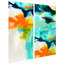 Tidal Abstract 1 and 2 - Sans cadre, ensemble de reproductions d'art sur verre