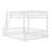 Full XL Over Queen Metal Bunk Bed With Ladder & Safety Guardrails-1699386025