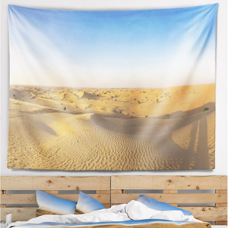 Tapisserie en sable paysage désert sous dubaï, H 68 po x l 80 po