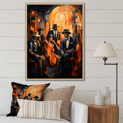 Hundson Jazz Harlem Renaissance V - African American Art Canvas Print