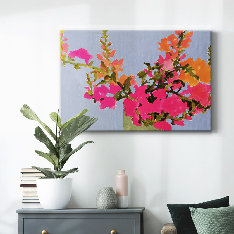 Toile tendue saturée Spring Blooms II-Gallery, H 8 po x l 12 po