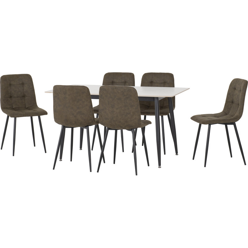 Deitrick Dining Set (6-Seater Set), Green