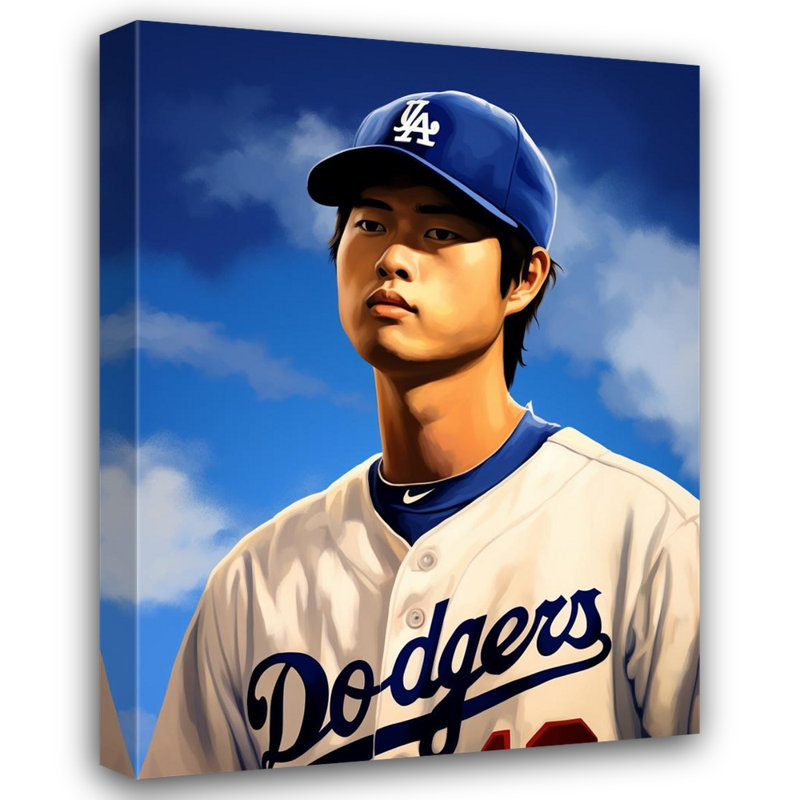 "Shohei Ohtani 4" sur toile, H 32 po x l 26 po
