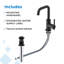Parma Single Handle Single Hole Bathroom Faucet with Metal Touch Down Drain Included-69955599