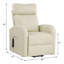 Fauteuil inclinable électrique en cuir synthétique Ricardo-125540042