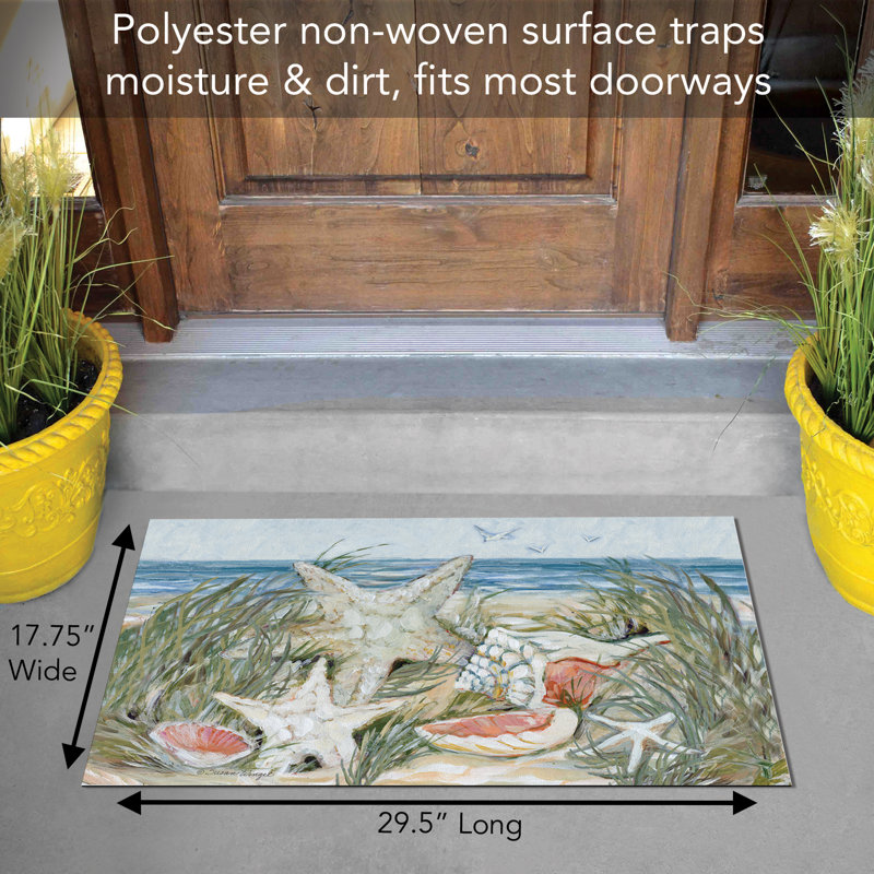 Coastal Shells Indoor/Outdoor Entryway Floor Mat