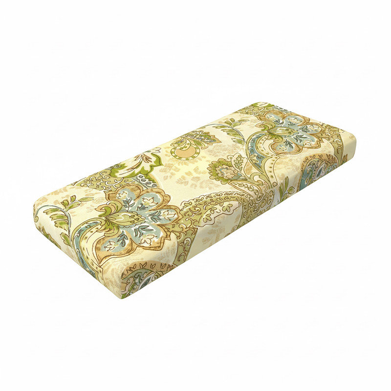 Coussin de remplacement pour causeuse d'extérieur Sunbrella, Cachemire thé vert Sausalito