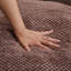 Canapé réglable à 5 positions - éponge élastique, lit pliant en tissu d'ameublement brun avec structure en métal, mousse confortable, pour la chambre à coucher
