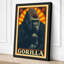 Golden Gorilla Art Deco - Wrapped Canvas-1102014745-1102016230