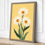 Golden Daisy Trio Botanical - Wrapped Canvas-1804659484-1804659463