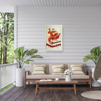 Toile pour l'extérieur homard Marcus Jules Duhomard
