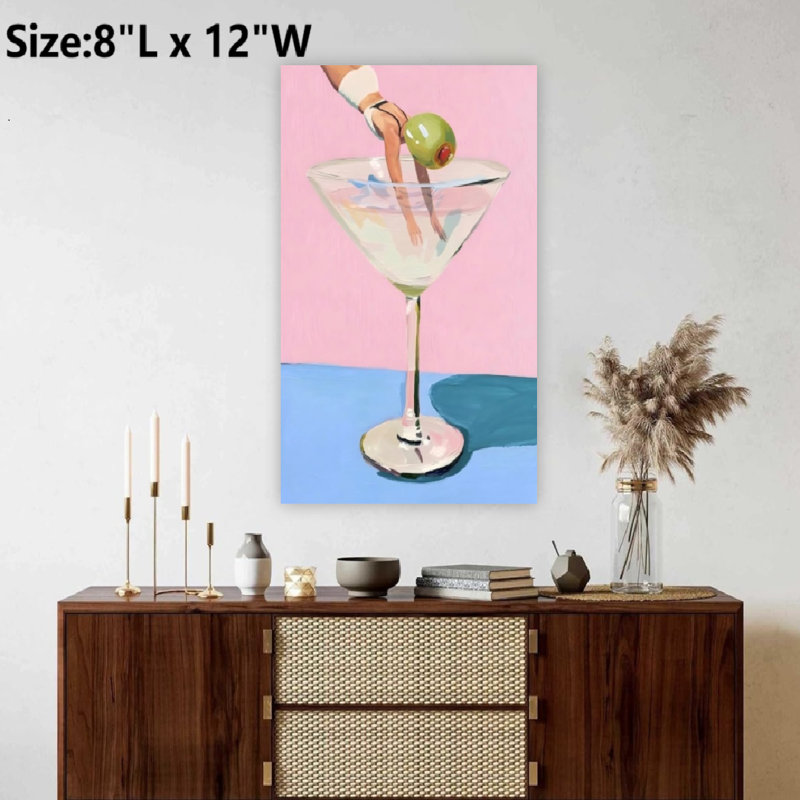 «Playful Preppy Girly», art mural non encadré, 8 x 12