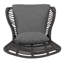 Chaise de patio en osier avec coussins Tapscott-135577641