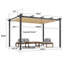 4m x 3m Aluminum Pergola-783087539