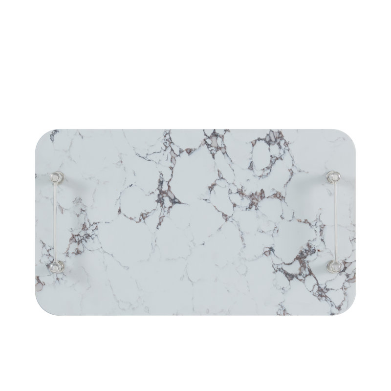 Horizon Quartz Decorative Tray, 23.5" W x 13.75" D x 3.25" H