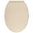 vidaXL Soft-Close Toilet Seat Beige Oval-113007554