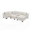 Canapé modulaire rembourré avec repose-pieds de rangement-114247967