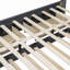 Lit plateforme tapissier avec 2 tiroirs et 1 lit gigogne, tête de lit classique-34233221-34233219