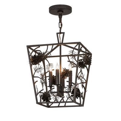 Lustre géométrique à 4 lumières Kitzi