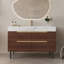 Meuble-lavabo Farmhouse avec lavabo sous-comptoir et quatre tiroirs