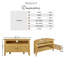 Bodkin Wooden Rustic Corner TV Media Unit Cabinet Stand - Traditional Farmhouse Style-1541172637