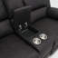 Causeuse inclinable de style contemporain à console