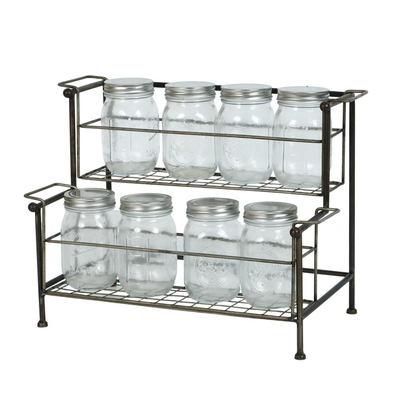 Porte-bidon en métal 8 pots 16,75 po