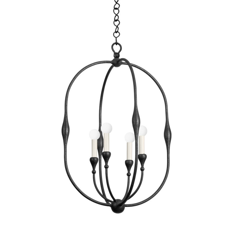 Baltic Light Lantern, 31.5" H x 20.25" W x 20.25" D, Black