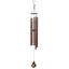 51" Brown Metal Windchime with Hummingbird Windcatcher