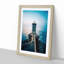 Lighthouse in Le Conquet France in Abstract - Picture Frame Graphic Art Print-55772549-55772546
