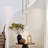5 - Light Cluster Teardrop Glass Pendant Light for Stairwell
