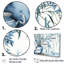 Chinese Serenity In Blue Bamboo - Bamboo Wall Art Living Room_106650-95900700-95900704