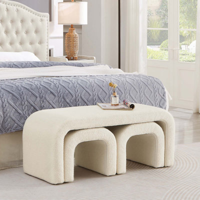 3 Piece U-Shaped Teddy Bench