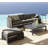 Diamond 82.3" Wide Outdoor Wicker Patio Sofa with Cushions