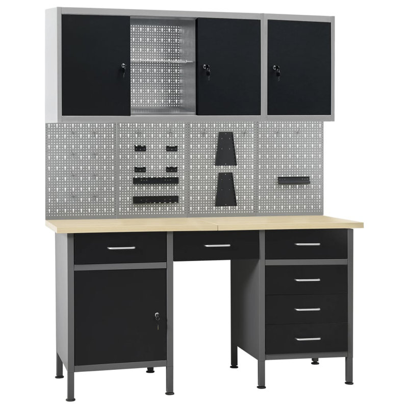 Veilleux 406.4cm W Metal Shelving Unit