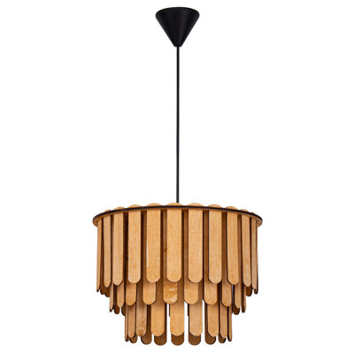 Luminaire suspendu unique à niveaux à 1 lumière Bendale