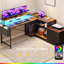 L-Shaped Metal Base Computer Desk-595841273