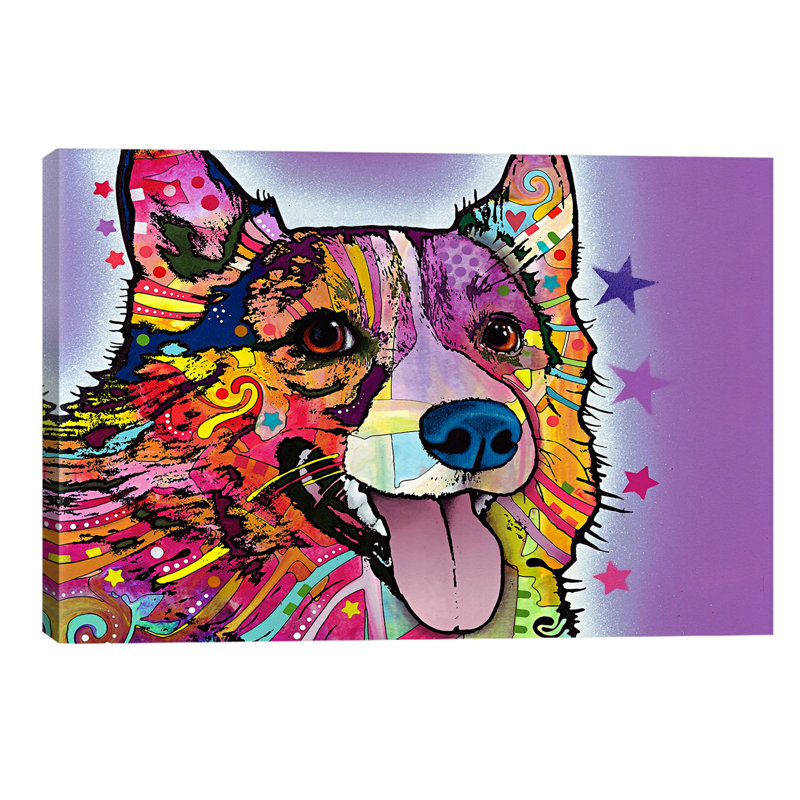 Corgi by Dean Russo - Wrapped Canvas Print, 66.04 cm H x 45.72 cm W x 1.91 cm D