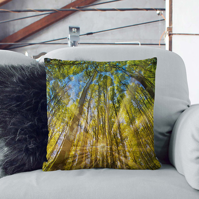 Square Throw Cushion, Black, 55cm H x 55cm W x 20cm D