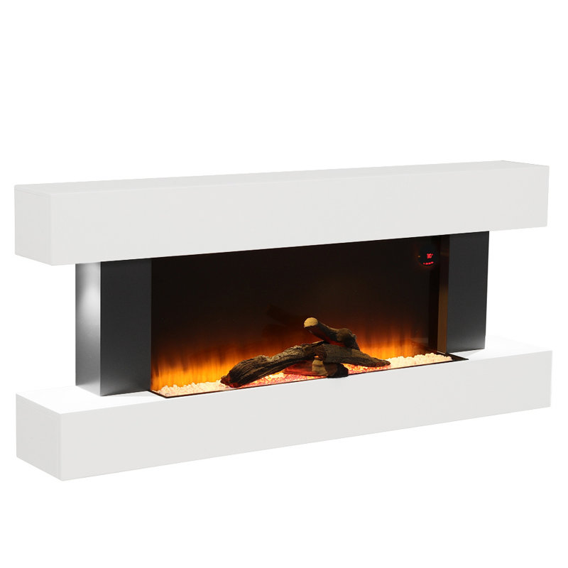 Arkadi Smart Fireplace: Auto-Safety Heat, Remote Control & Modern MDF Design