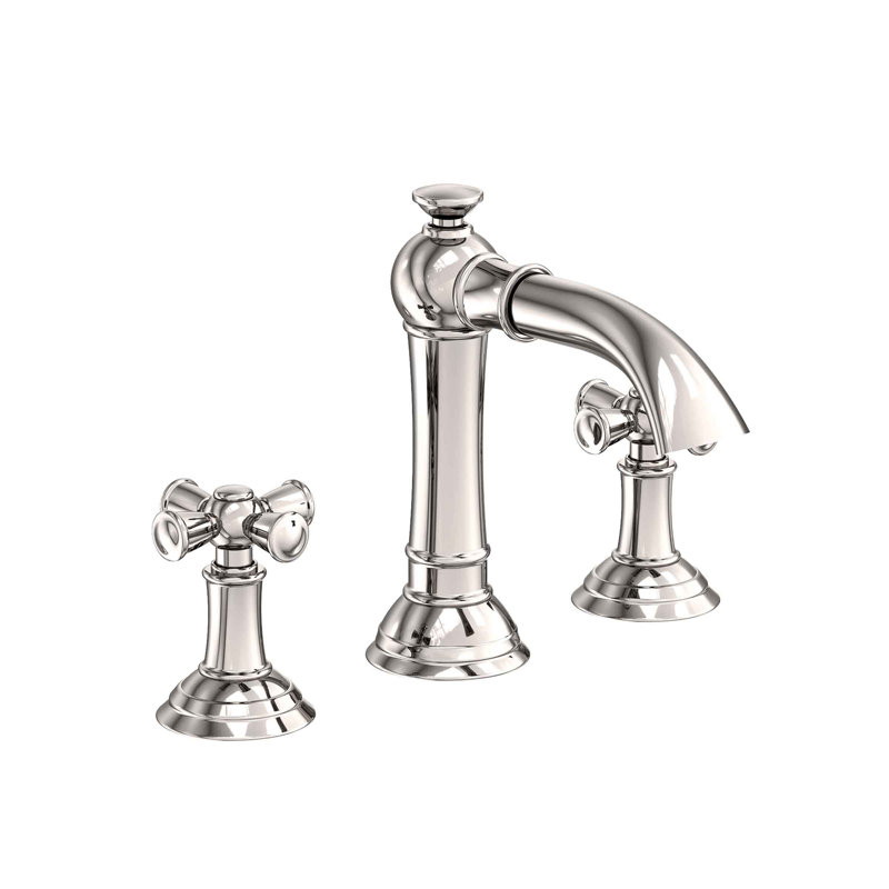 Aylesbury Widespread Bathroom Faucet with Drain Assembly, Polished Nickel