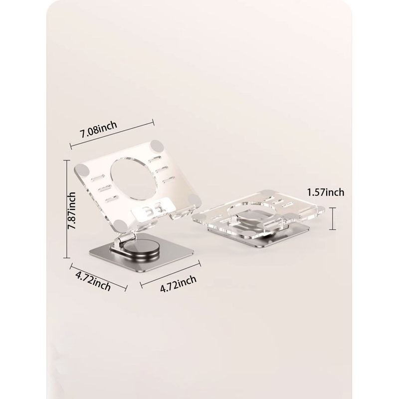 Support pour tablette de refroidissement - Support transparent pour iPad en acrylique