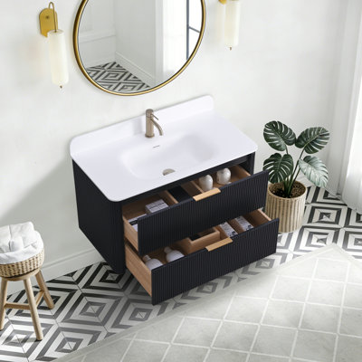 36" Floating Bathroom Vanity With Sink