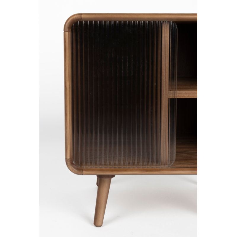 Nightstand Solid Wood Nightstand, Walnut