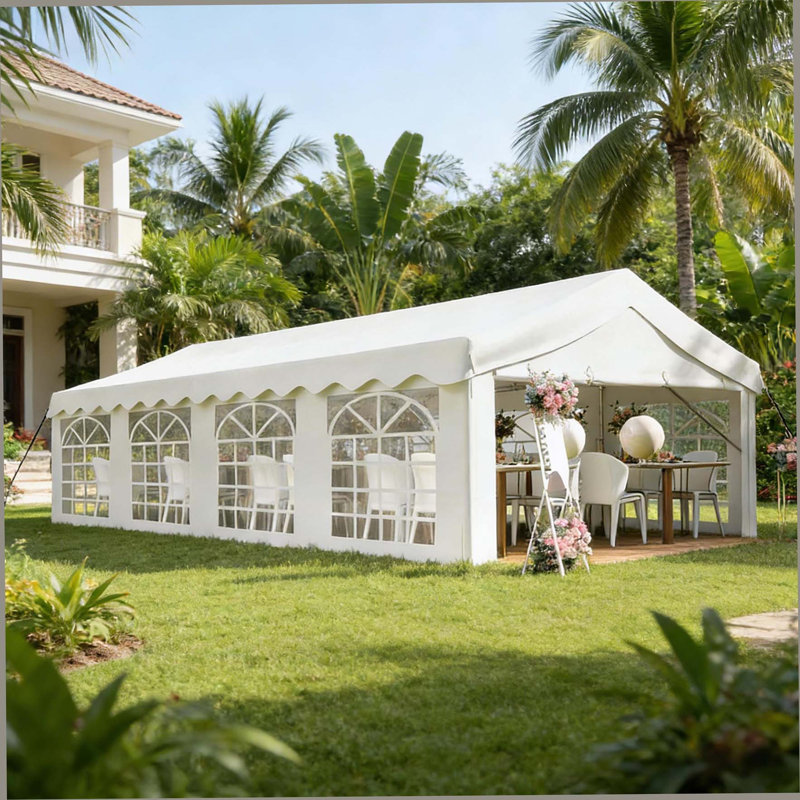 Tente de fête d'extérieur robuste, abri de mariage pour jardin