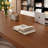 Nut-brown Rectangular Solid Wood with 3 drawers desk-109513977